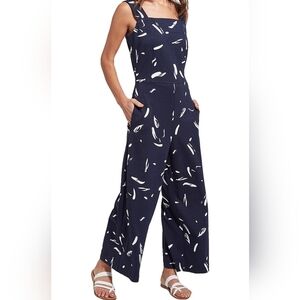 Nwt Lysse Brushed Petals True Navy Romper sz small bin D